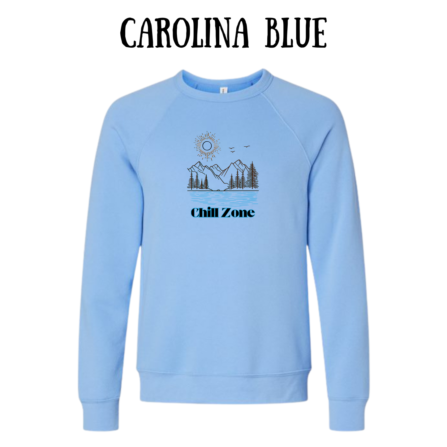 CP - Chill Zone - Sponge Fleece Raglan Sweatshirt - Blues, Purples