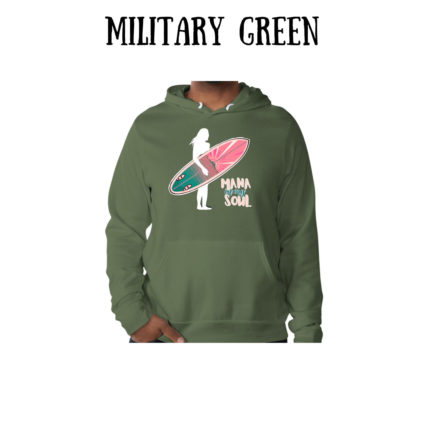 VP - Mana in My Soul - Sponge Fleece Hoodie - Greens, Neutrals