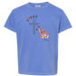 Loves Jesus & America too - Comfort Colors - Heavyweight Youth Tee - Neutral Colors & Blues