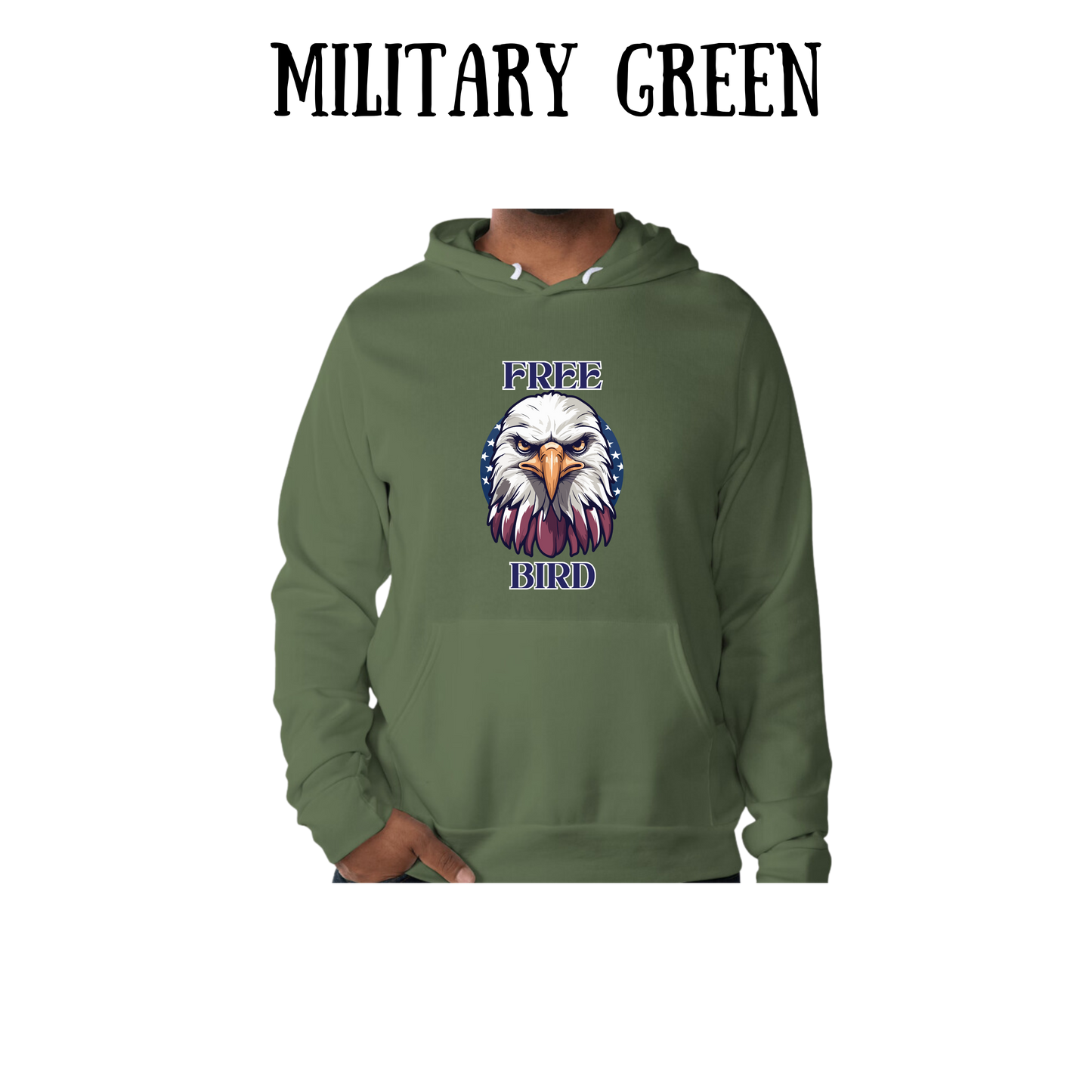 PP - Free Bird - Sponge Fleece Hoodie - Greens, Neutrals