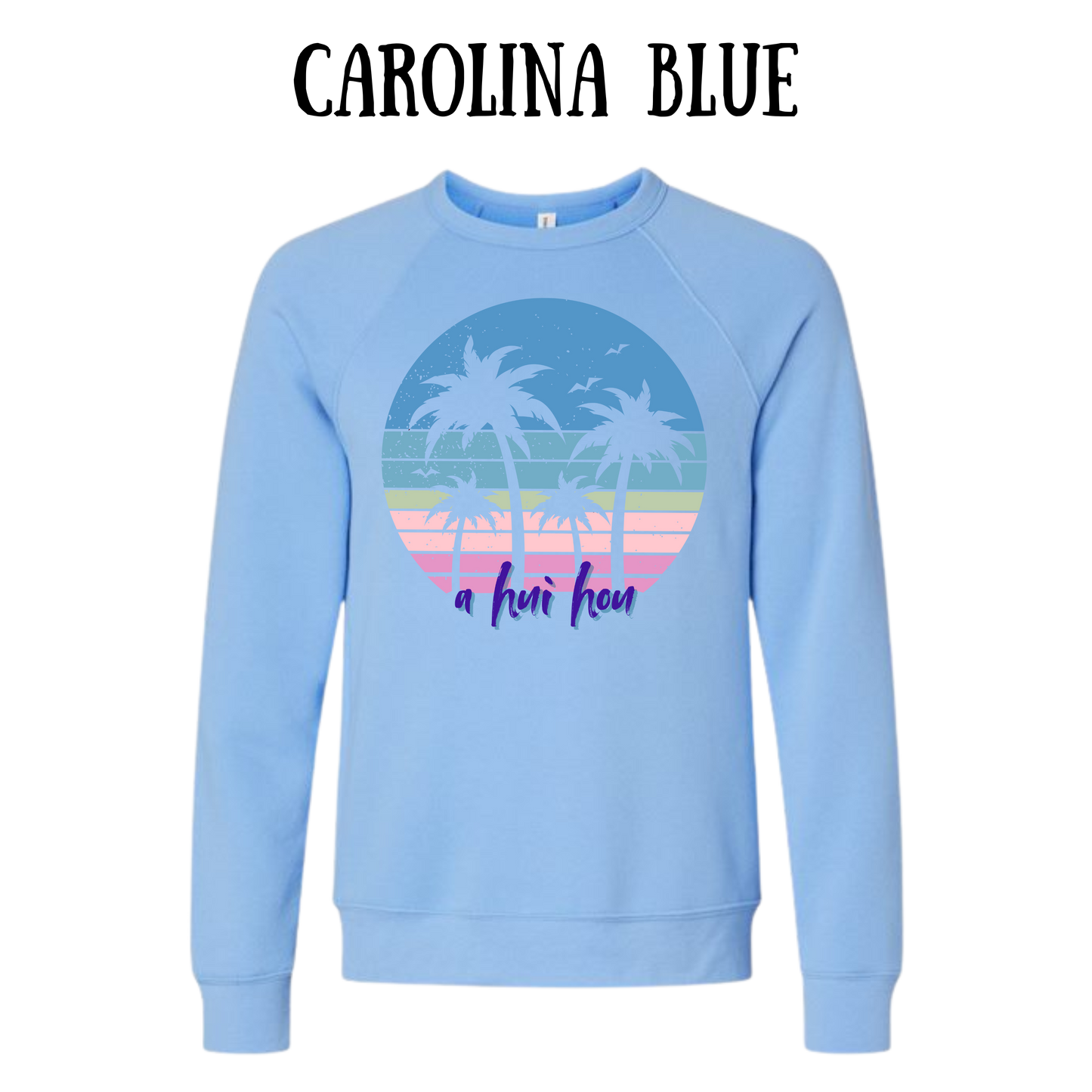 VP - A Hui Hou - Sponge Fleece Raglan Sweatshirt - Blues, Purples