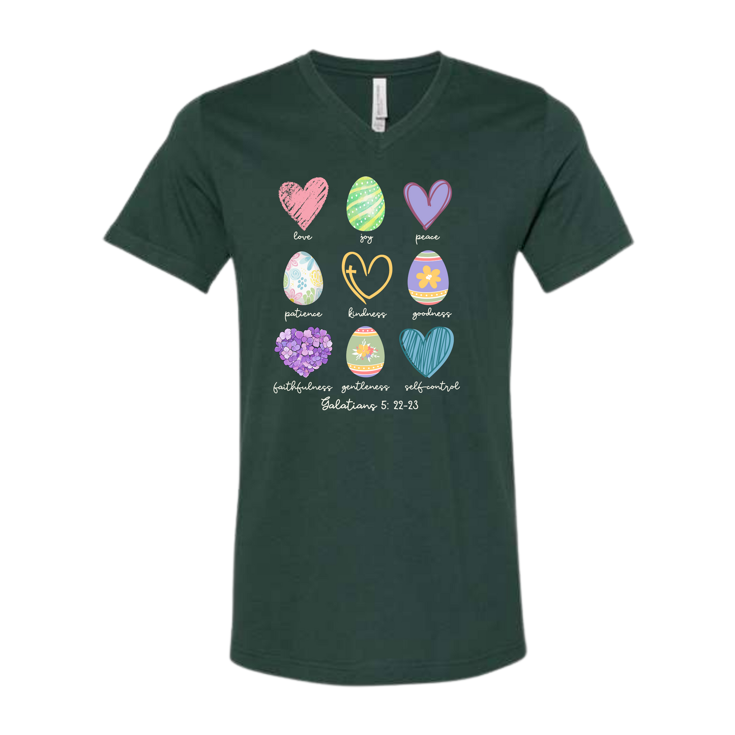 Galatians 5 - Easter - Bella+Canvas - Unisex V-Neck - Assorted Colors