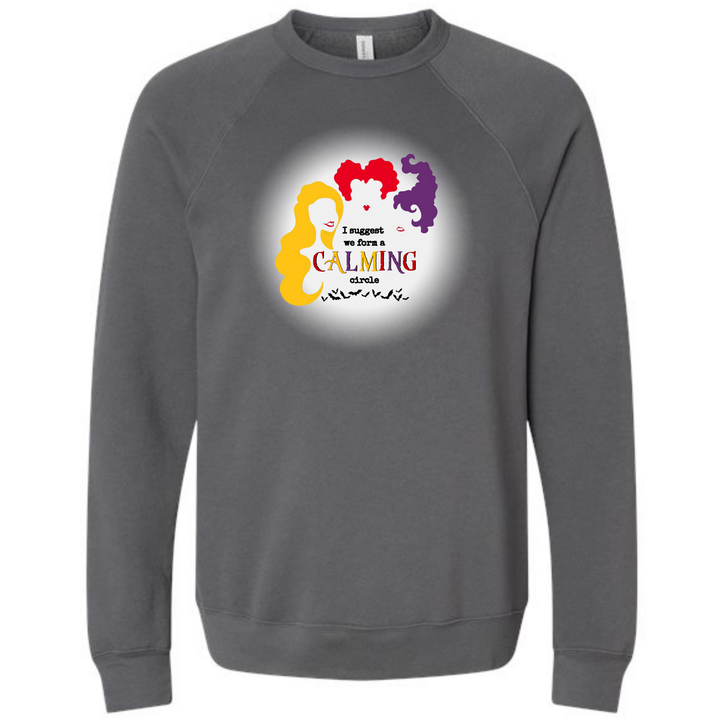 HP - Calming Circle - Sponge Fleece Raglan Sweatshirt - Greens, Neutrals