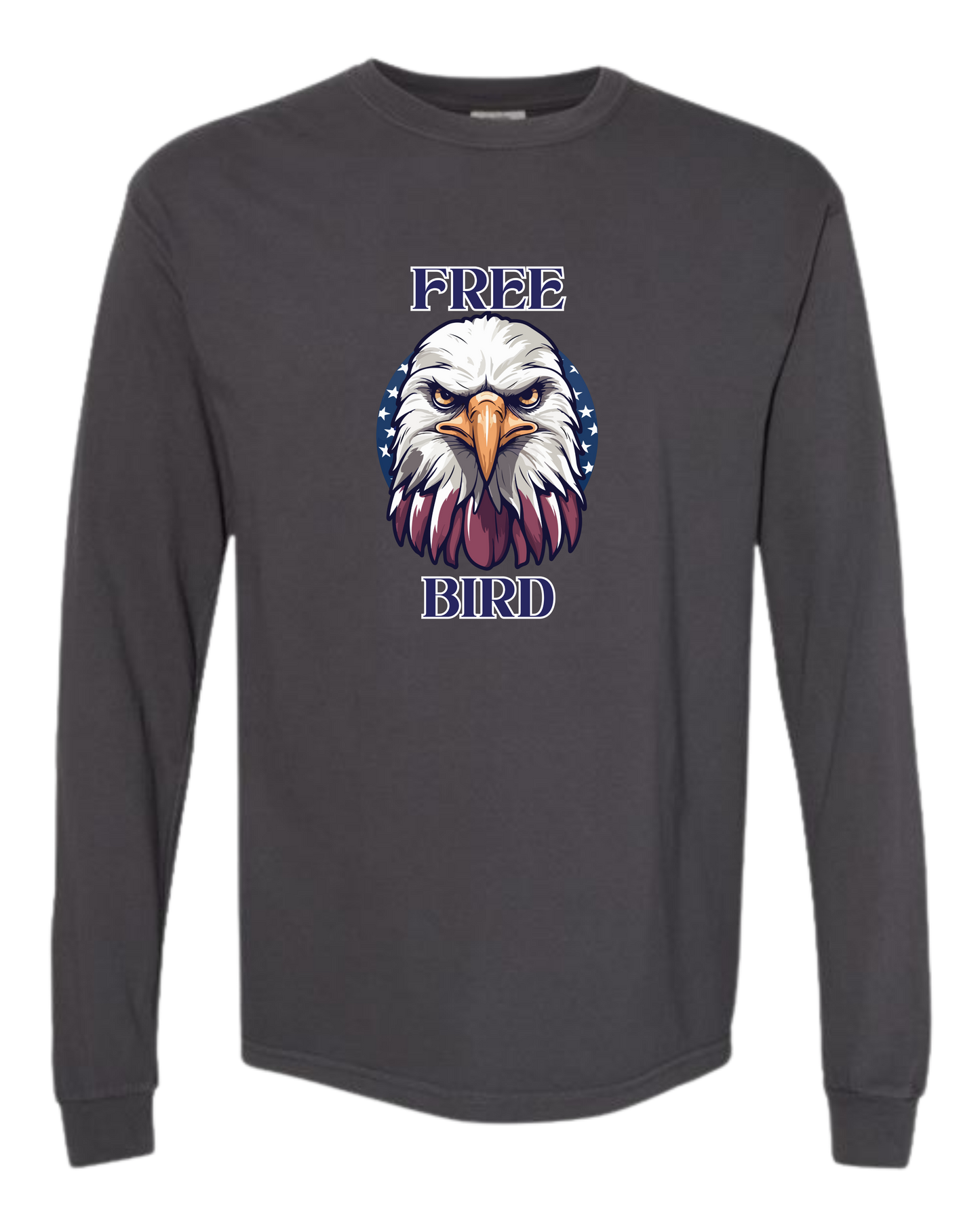 Free Bird - Comfort Colors - Heavyweight Long Sleeve Tee - Neutral Colors