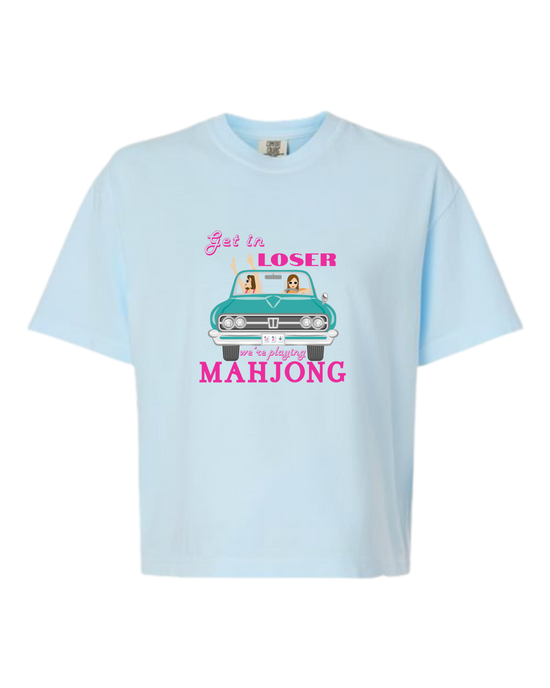 Get in Loser We're Playing Mahjong - Comfort Colors - Boxy T - Assorted Colors