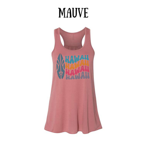 VP - Hawaii - Women's Flowy Racerback Tank