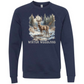 Winter Woodland - Sponge Fleece Raglan Sweatshirt - Blues, Purples