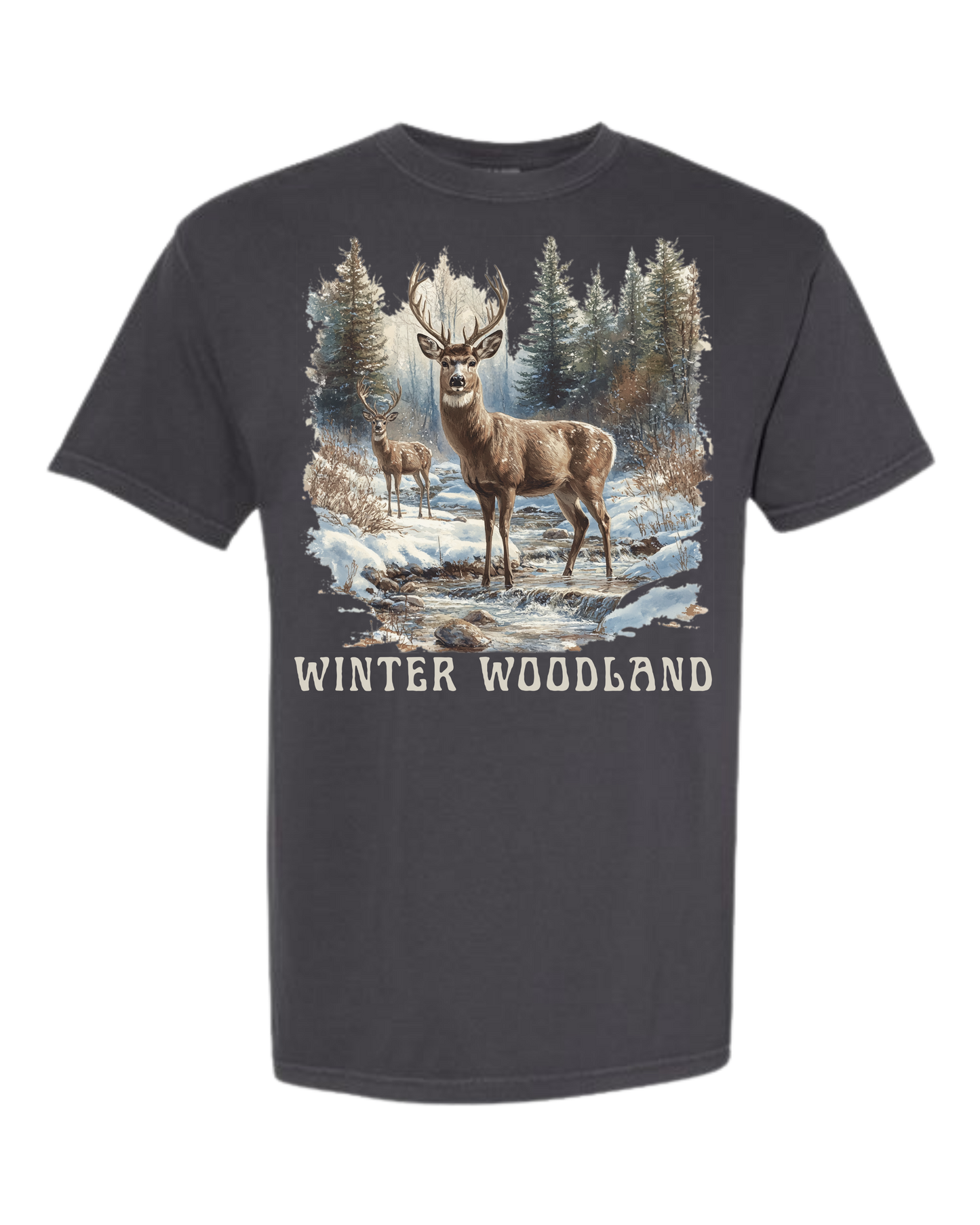 Winter Woodland - Comfort Colors - Heavyweight Unisex Tee - Neutrals