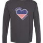 One Nation One Heart - Comfort Colors - Heavyweight Long Sleeve Tee - Neutral Colors