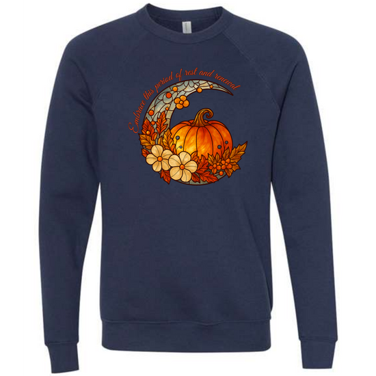 Rest and Renewal - Sponge Fleece Raglan Sweatshirt - Blues, Purples