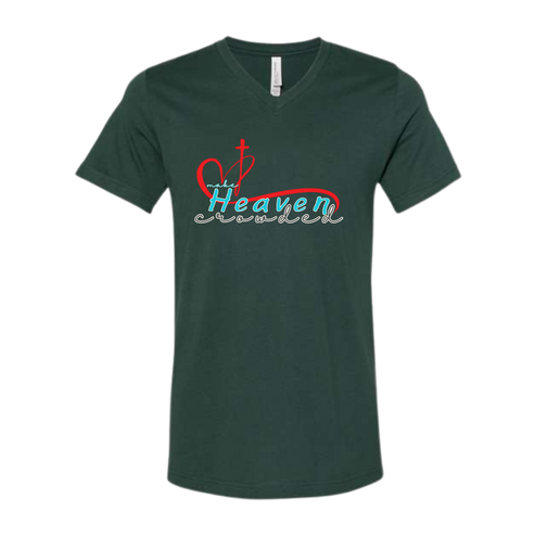 Make Heaven Crowded - Bella+Canvas - Unisex V-Neck - Assorted Colors