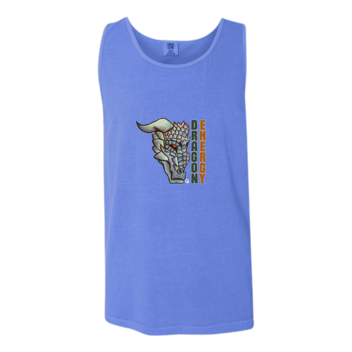Dragon Energy - Comfort Colors - Unisex Tank - Neutral Colors & Blues