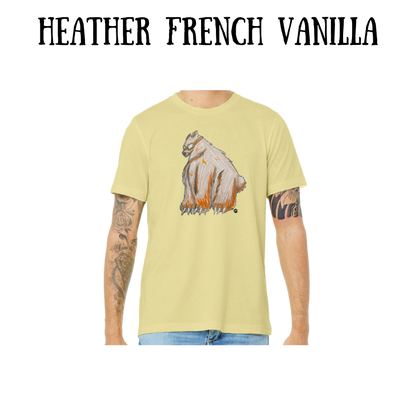 AC - Muscle Bear - Unisex Tee - Yellows, Oranges, Reds
