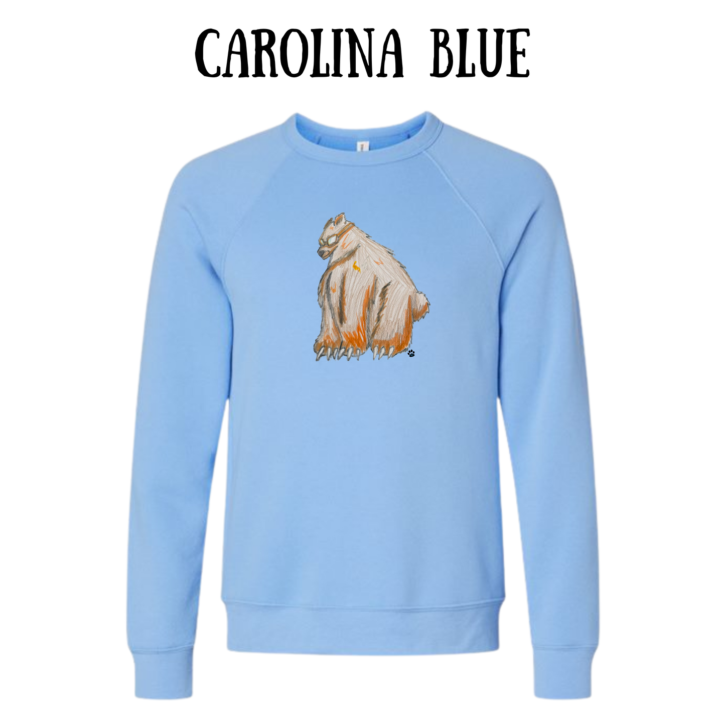 AC - Muscle Bear - Sponge Fleece Raglan Sweatshirt - Blues, Purples