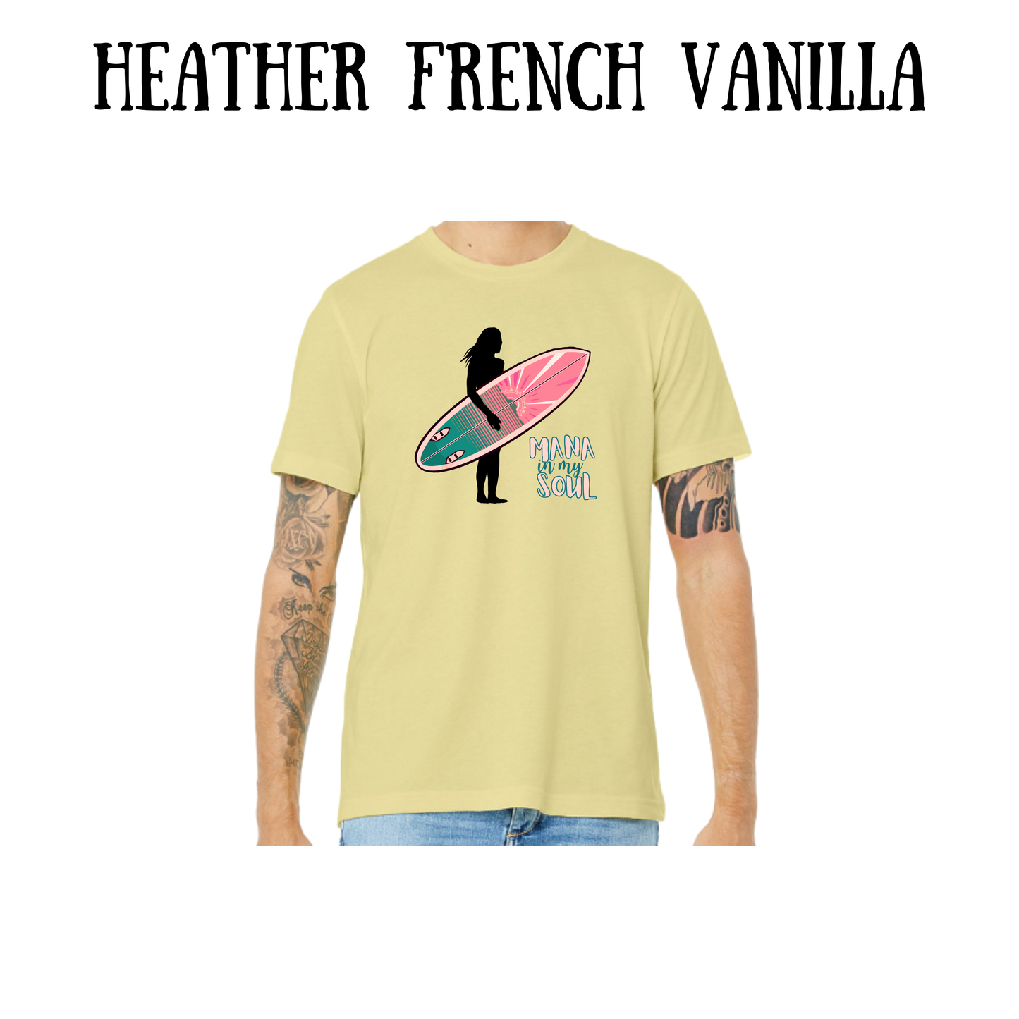 VP - Mana in My Soul - Unisex Tee - Yellows, Oranges, Reds