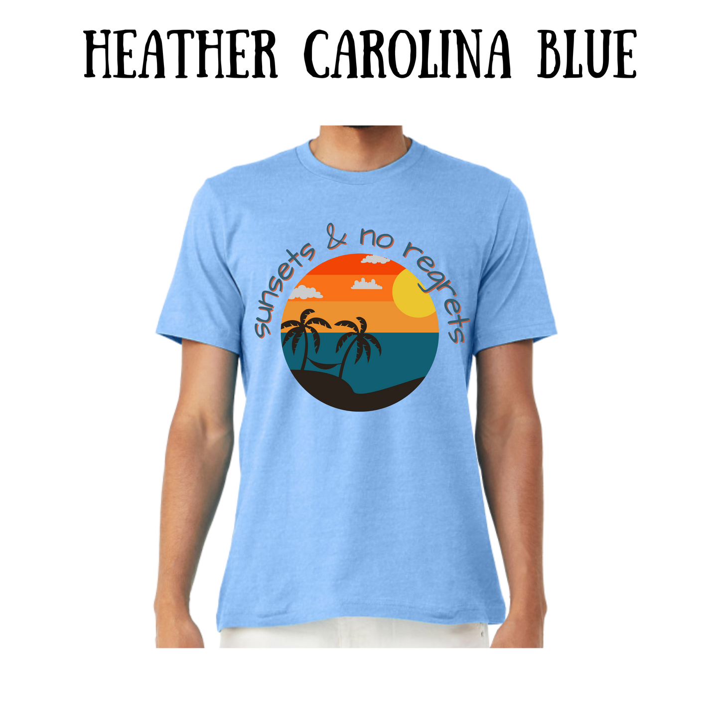 VP - Sunsets & No Regrets - Unisex Tee - Blues