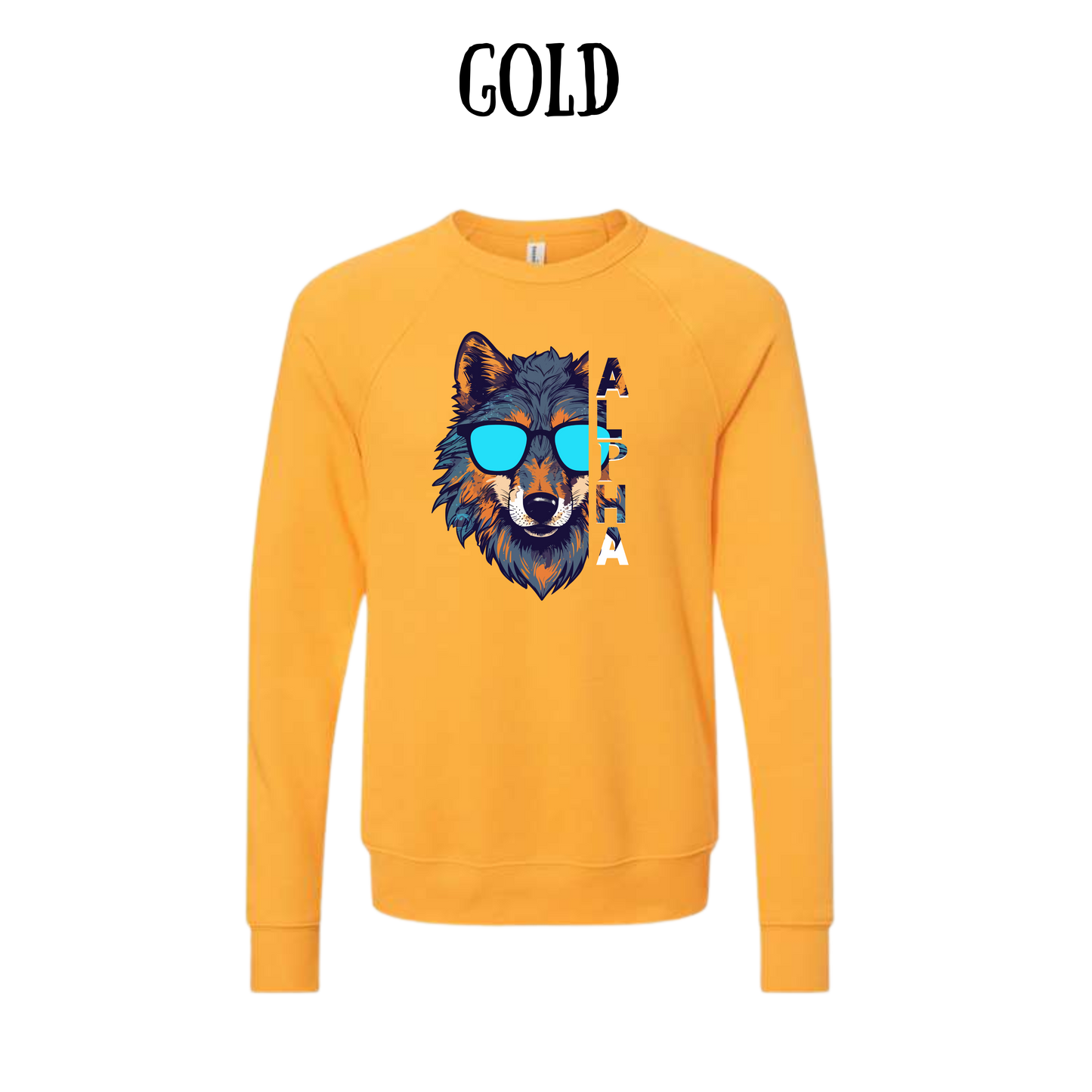 BP - Alpha - Sponge Fleece Raglan Sweatshirt - Assorted Colors