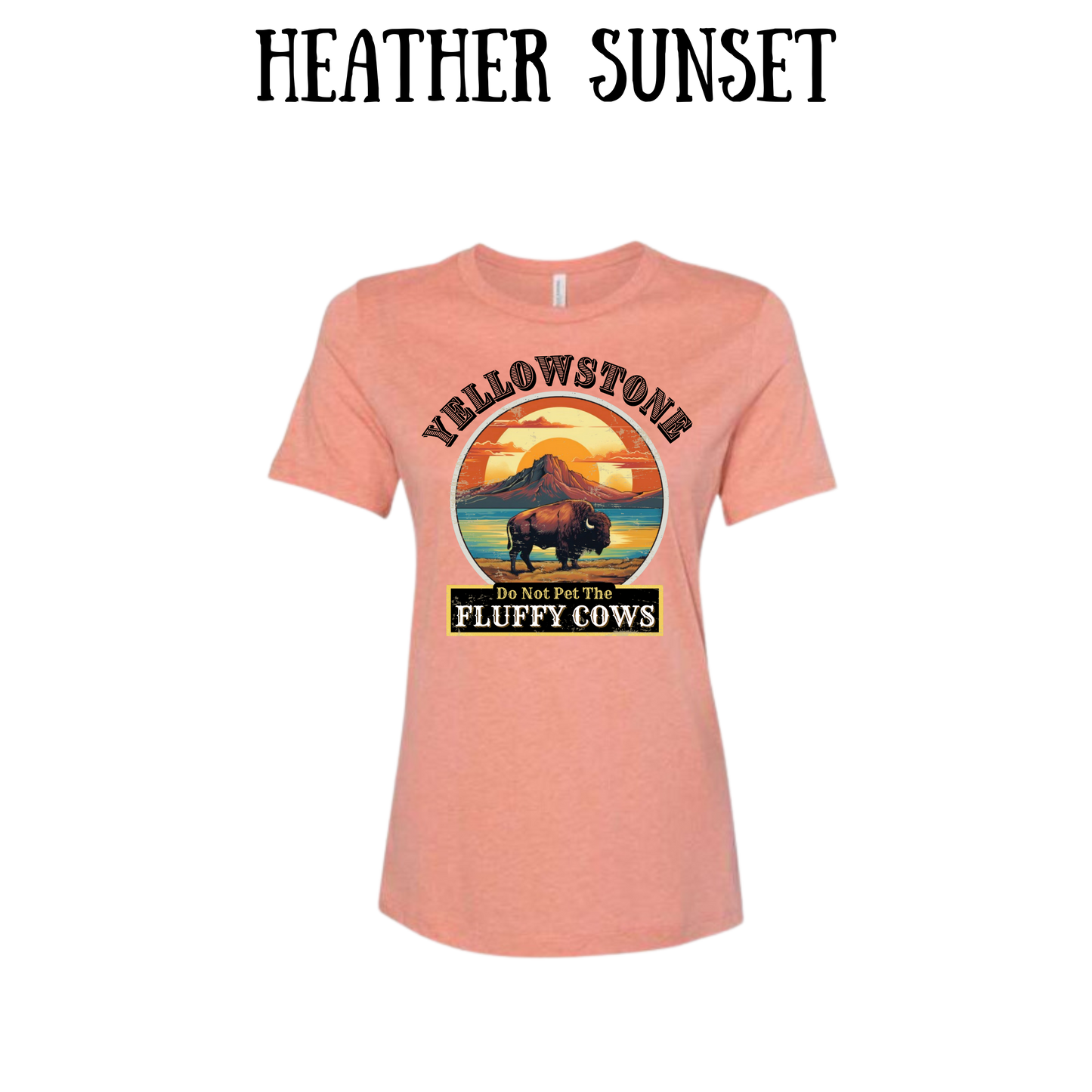 CP - Yellowstone: Fluffy Cows - Women's Relaxed Fit Tee - Assorted Colors