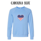 PP - One Nation One Heart - Sponge Fleece Raglan Sweatshirt - Blues, Purples