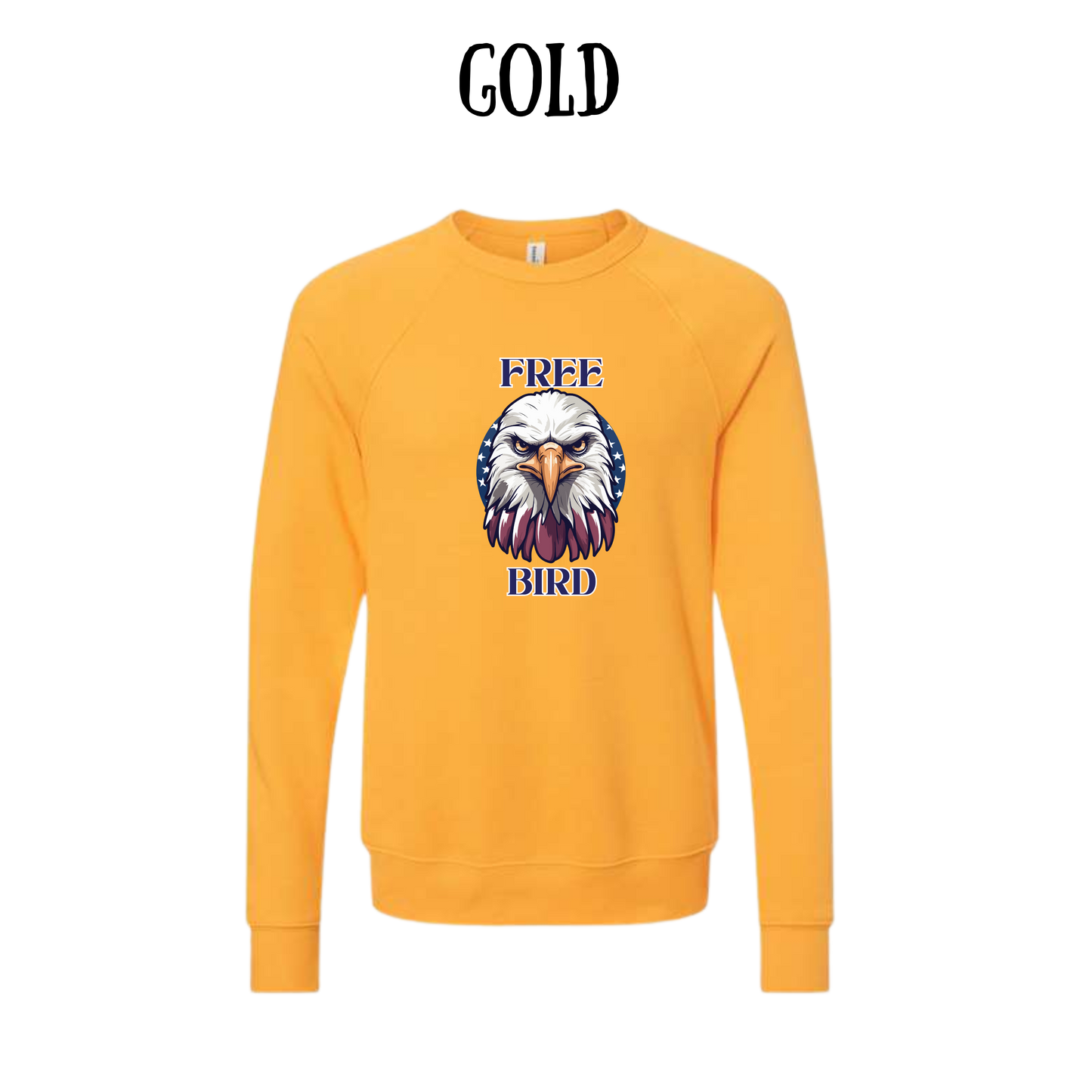 PP - Free Bird - Sponge Fleece Raglan Sweatshirt - Assorted Colors