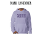 shhhh the hormones are in charge - sponge fleece hoodie - blues, purples