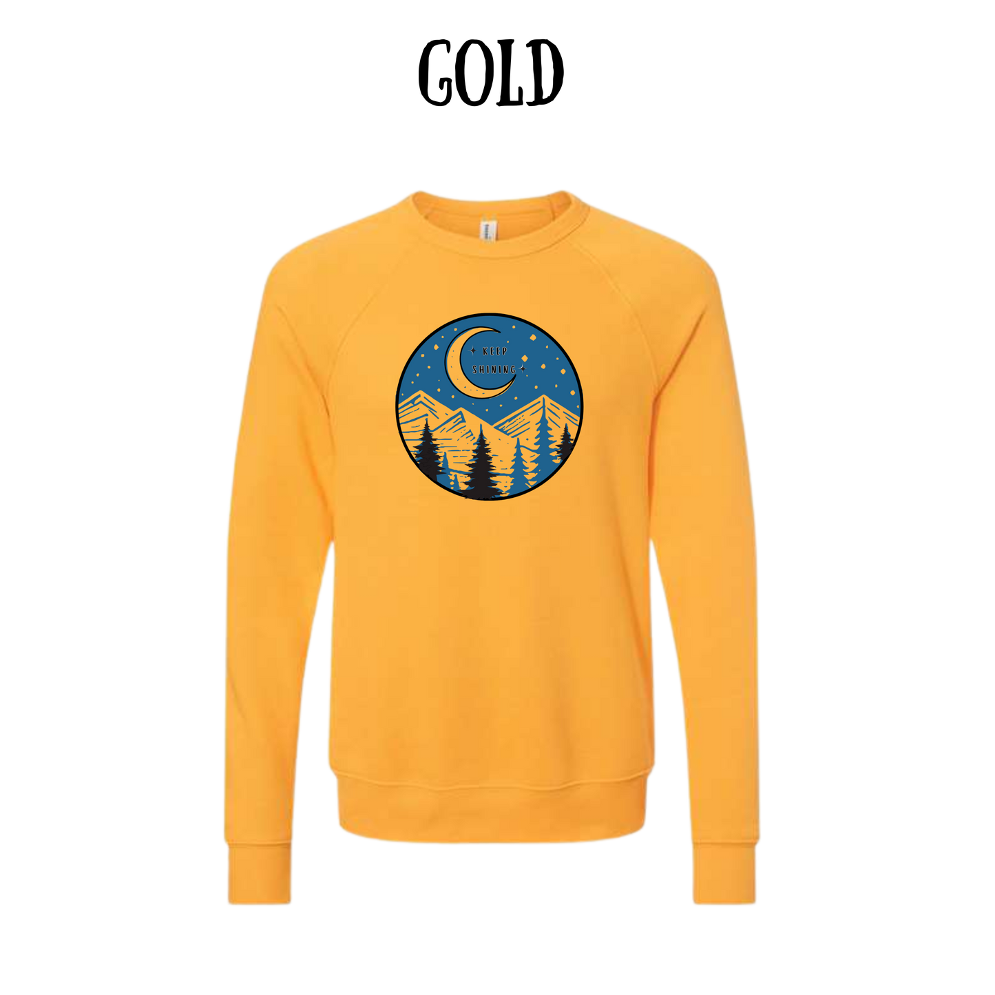 OP - Keep Shining - Sponge Fleece Raglan Sweatshirt - Assorted Colors