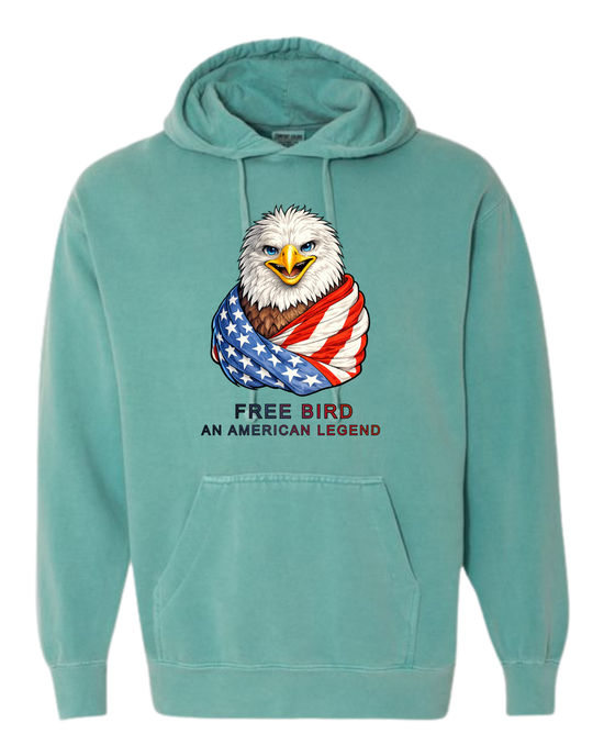 Free Bird An American Legend - Comfort Colors - Hooded Sweatshirt - Assorted Colors