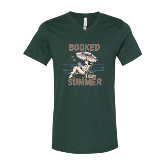 Booked for the Summer - Bella+Canvas - Unisex V-Neck - Assorted Colors