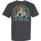 What Happens At The Campground - Comfort Colors - Heavyweight Unisex Tee - Neutral Colors