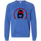 Football Moms Fueled By Caffeine and Touchdowns - Sponge Fleece Raglan Sweatshirt - Blues, Purples