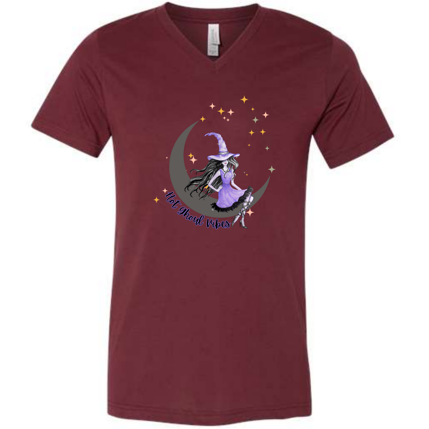 Hot Ghoul Vibes - Unisex V-Neck - Assorted Colors