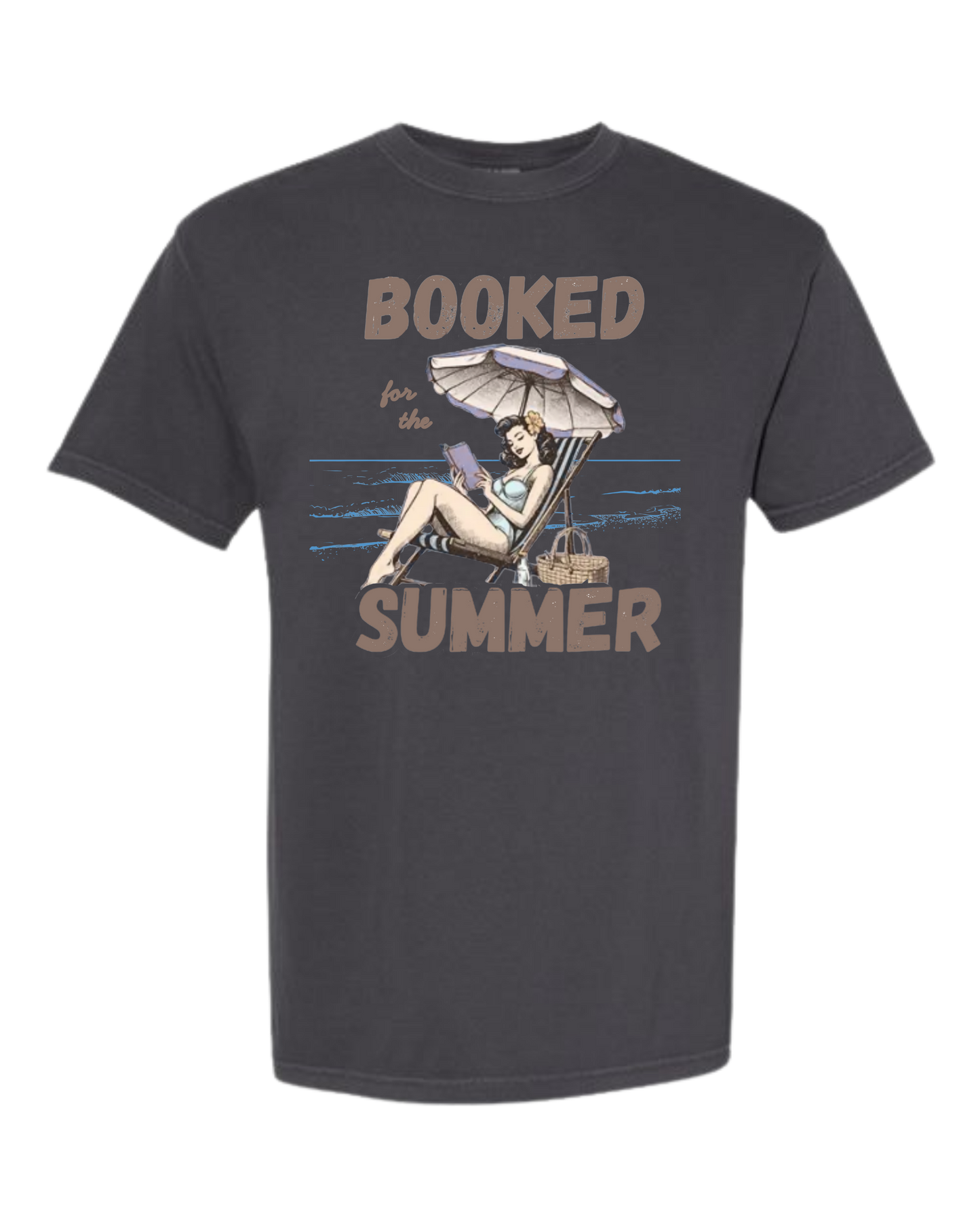 Booked for the Summer - Comfort Colors - Heavyweight Unisex Tee - Neutral Colors