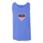 One Nation One Heart - Comfort Colors - Unisex Tank - Neutral Colors & Blues