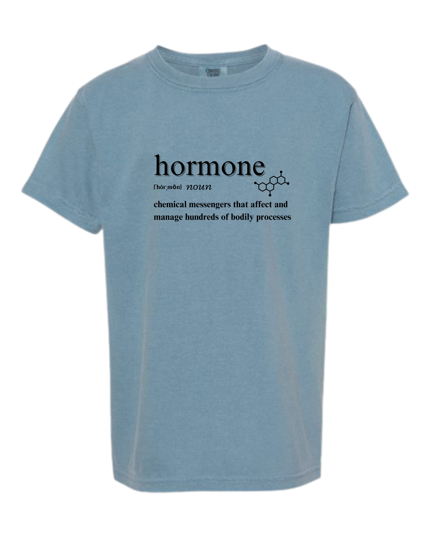 Hormone - Comfort Colors - Heavyweight Youth Tee - Neutral Colors & Blues