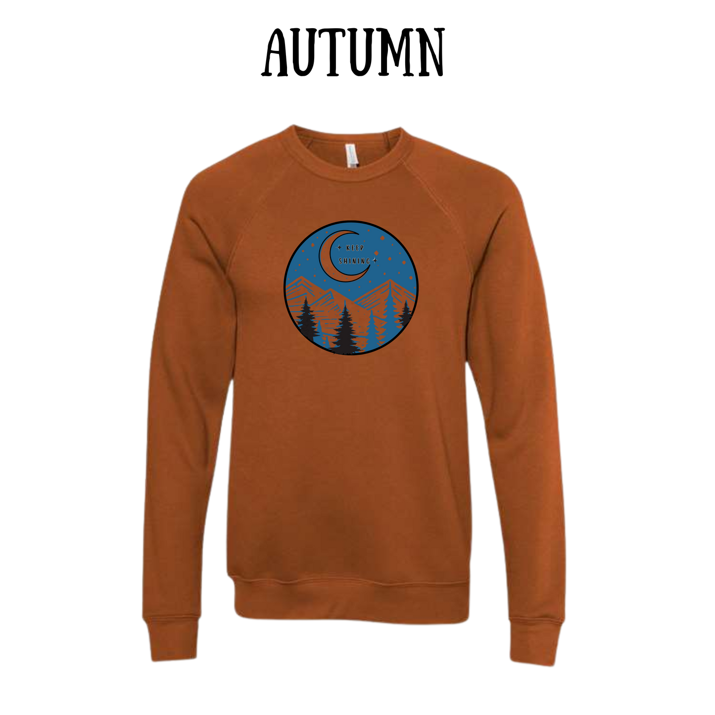 OP - Keep Shining - Sponge Fleece Raglan Sweatshirt - Assorted Colors