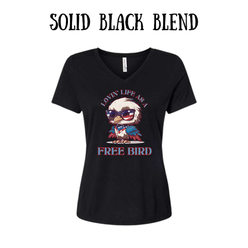 PP - Lovin' Life As A Free Bird - Women's V-Neck - Assorted Colors