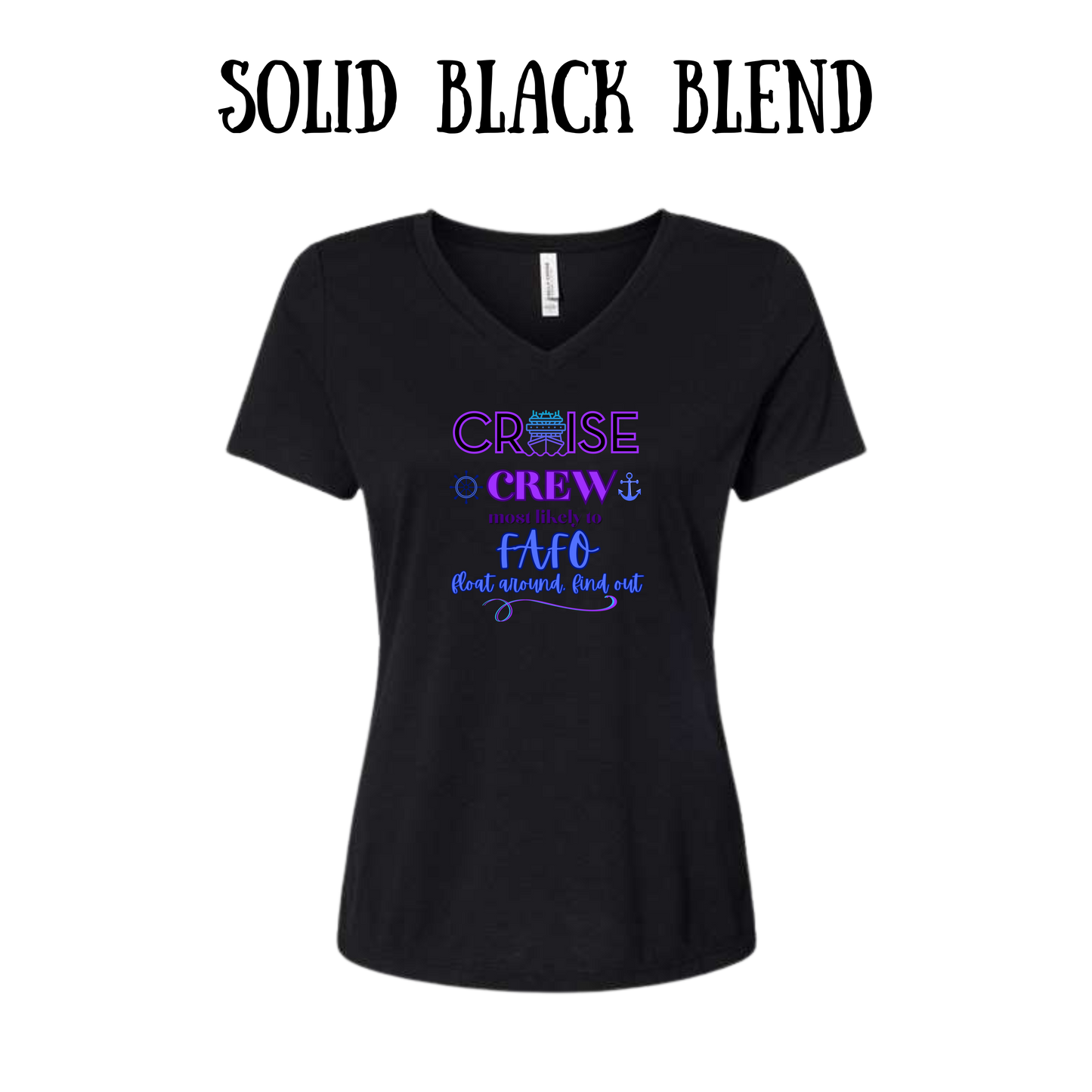 VP - Cruise Crew FAFO - Women's V-Neck - Assorted Colors