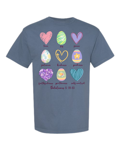 Galatians 5 - Easter - Comfort Colors - Heavyweight Unisex Tee - Blues