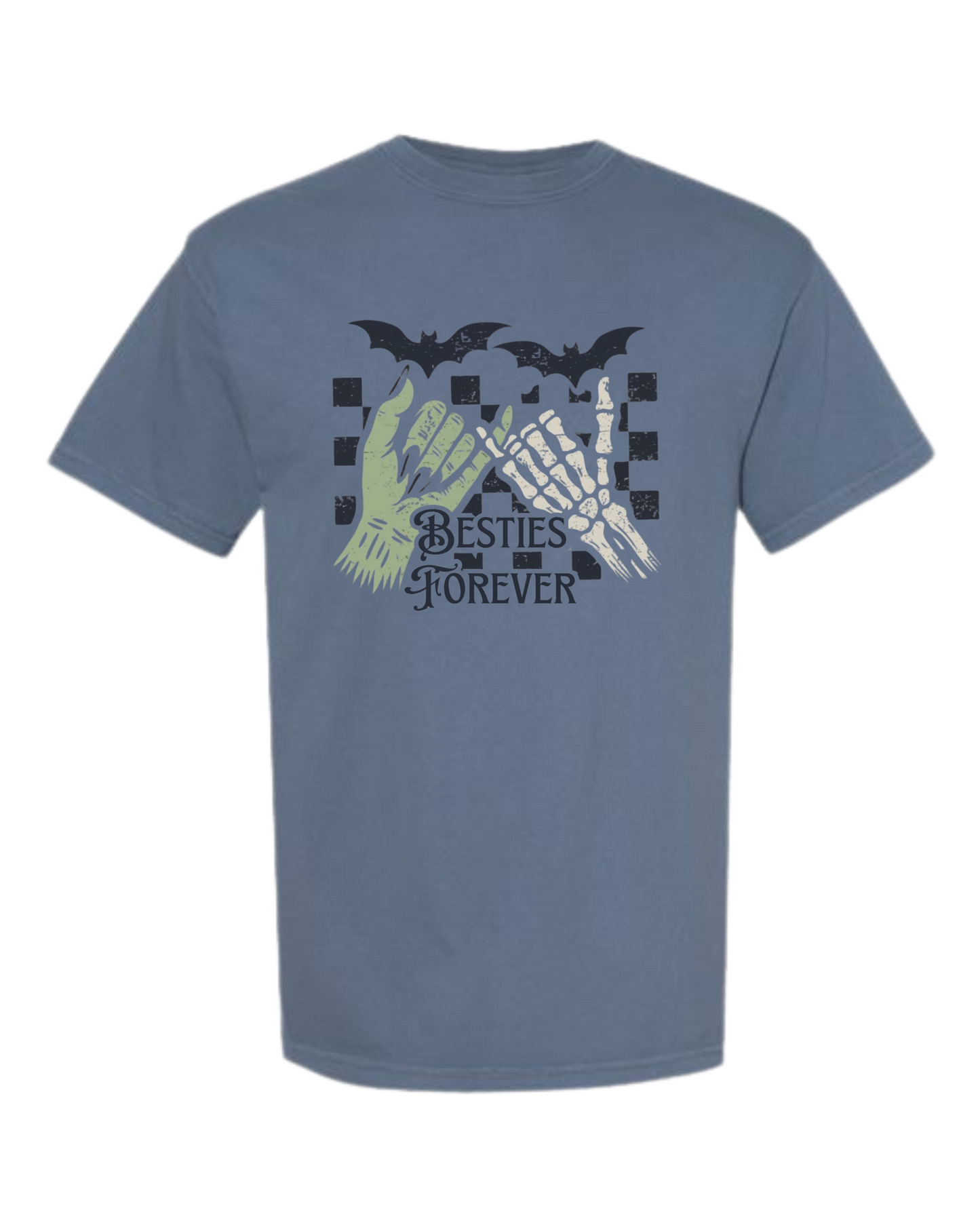 Besties Forever - Comfort Colors - Heavyweight Unisex Tee - Blues