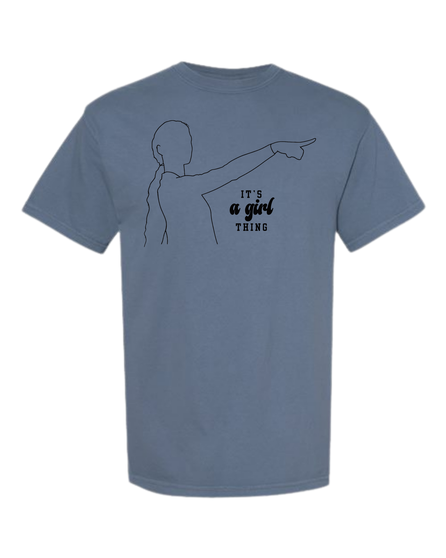 It's A Girl Thing - Comfort Colors - Heavyweight Unisex Tee - Blues