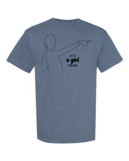 It's A Girl Thing - Comfort Colors - Heavyweight Unisex Tee - Blues