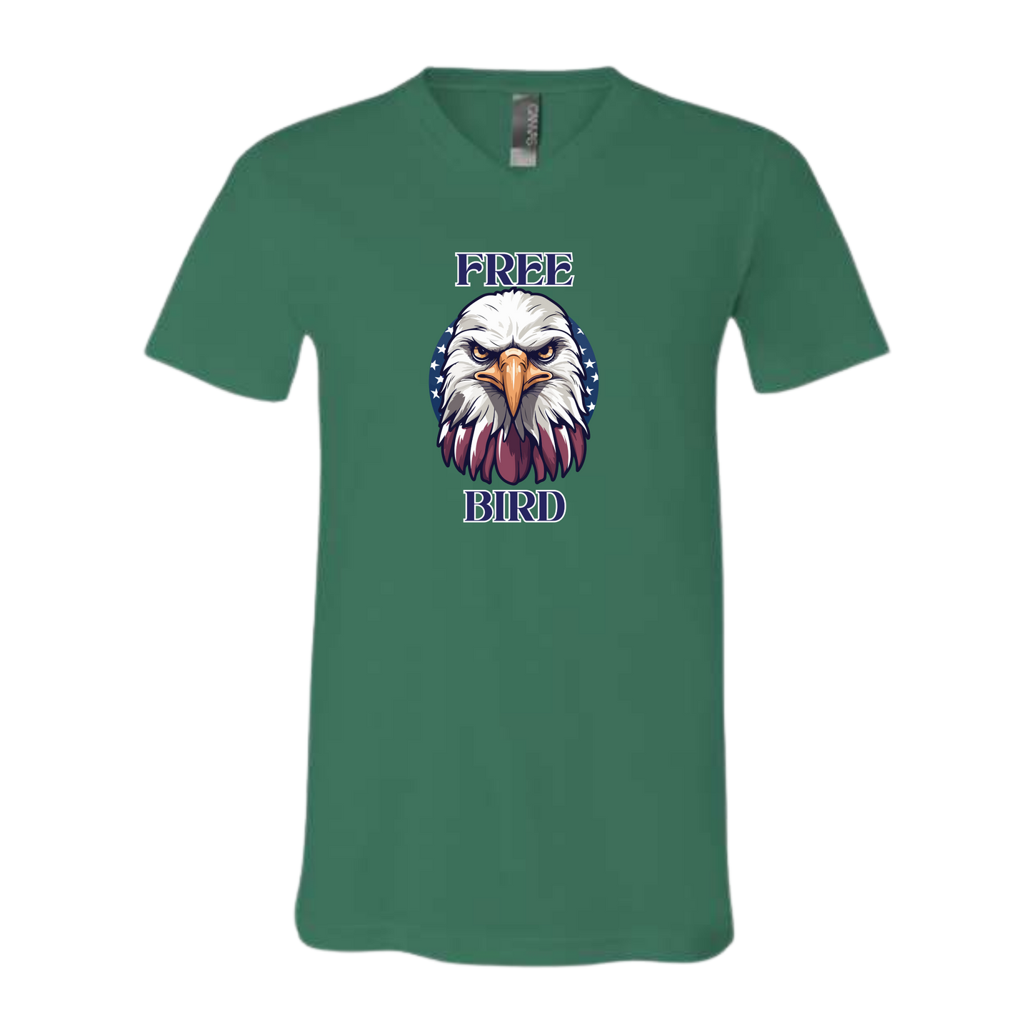 Free Bird - Bella+Canvas - Unisex V-Neck - Assorted Colors