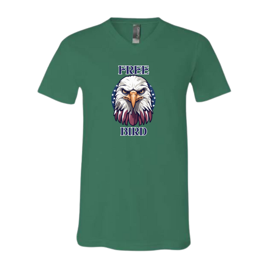 Free Bird - Bella+Canvas - Unisex V-Neck - Assorted Colors