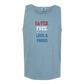 Saved. Free. Loud & Proud - Comfort Colors - Unisex Tank - Neutral Colors & Blues