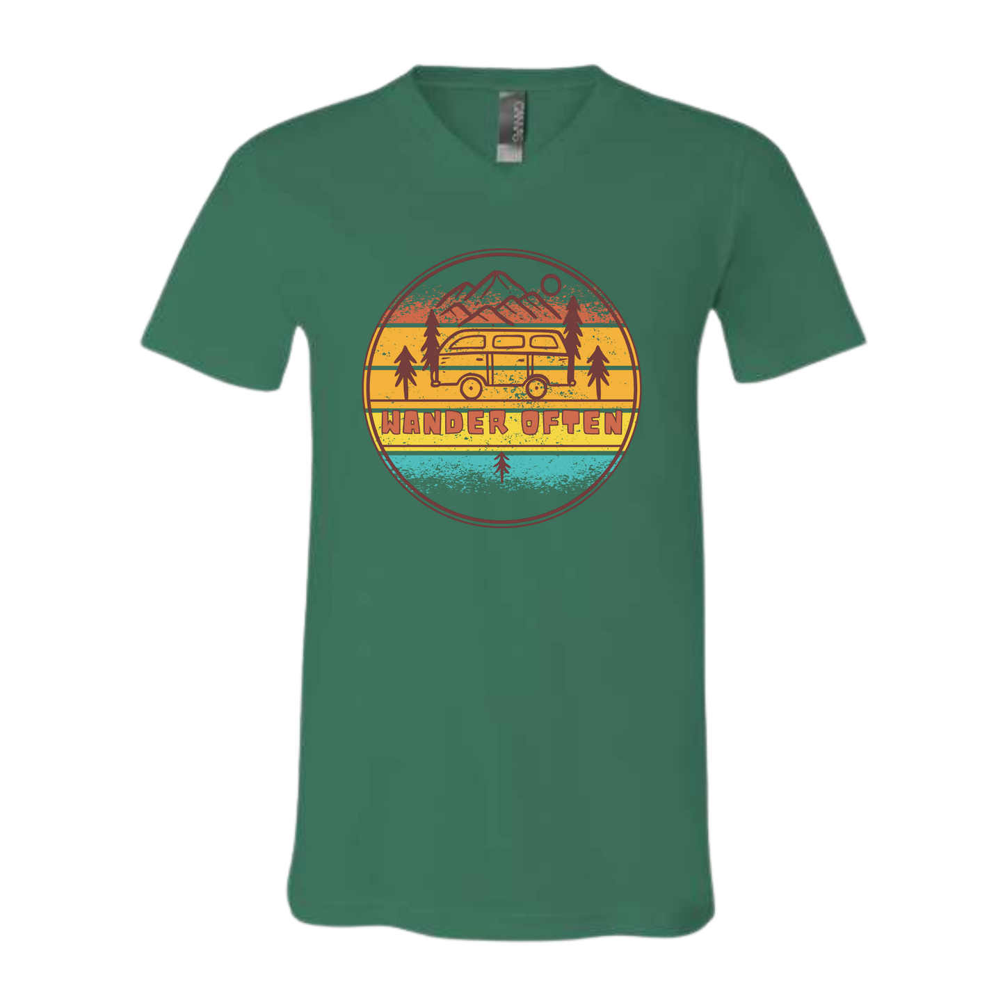 Wander Often - Bella+Canvas - Unisex V-Neck - Assorted Colors