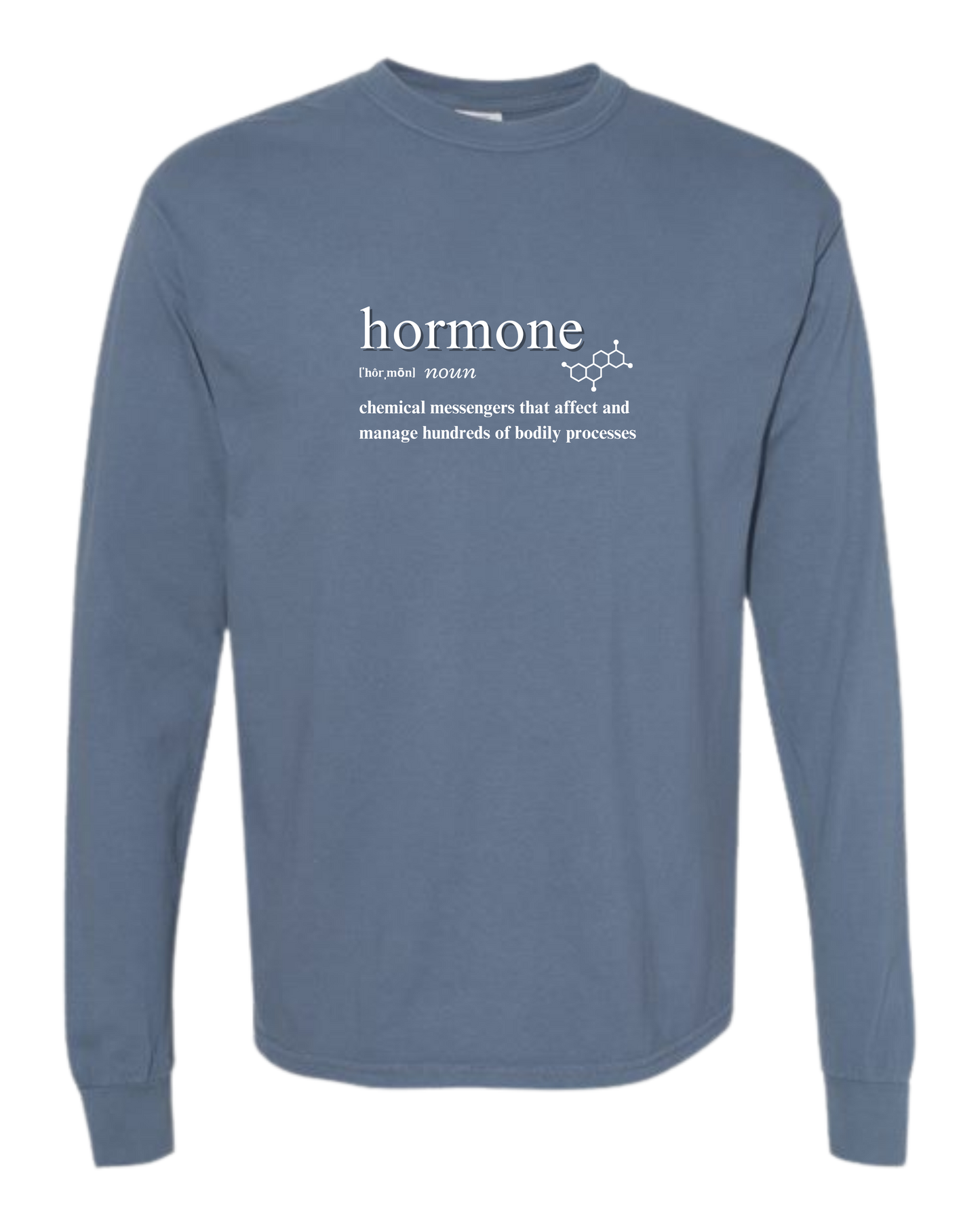 Hormone - Comfort Colors - Heavyweight Long Sleeve Tee - Blues & Greens