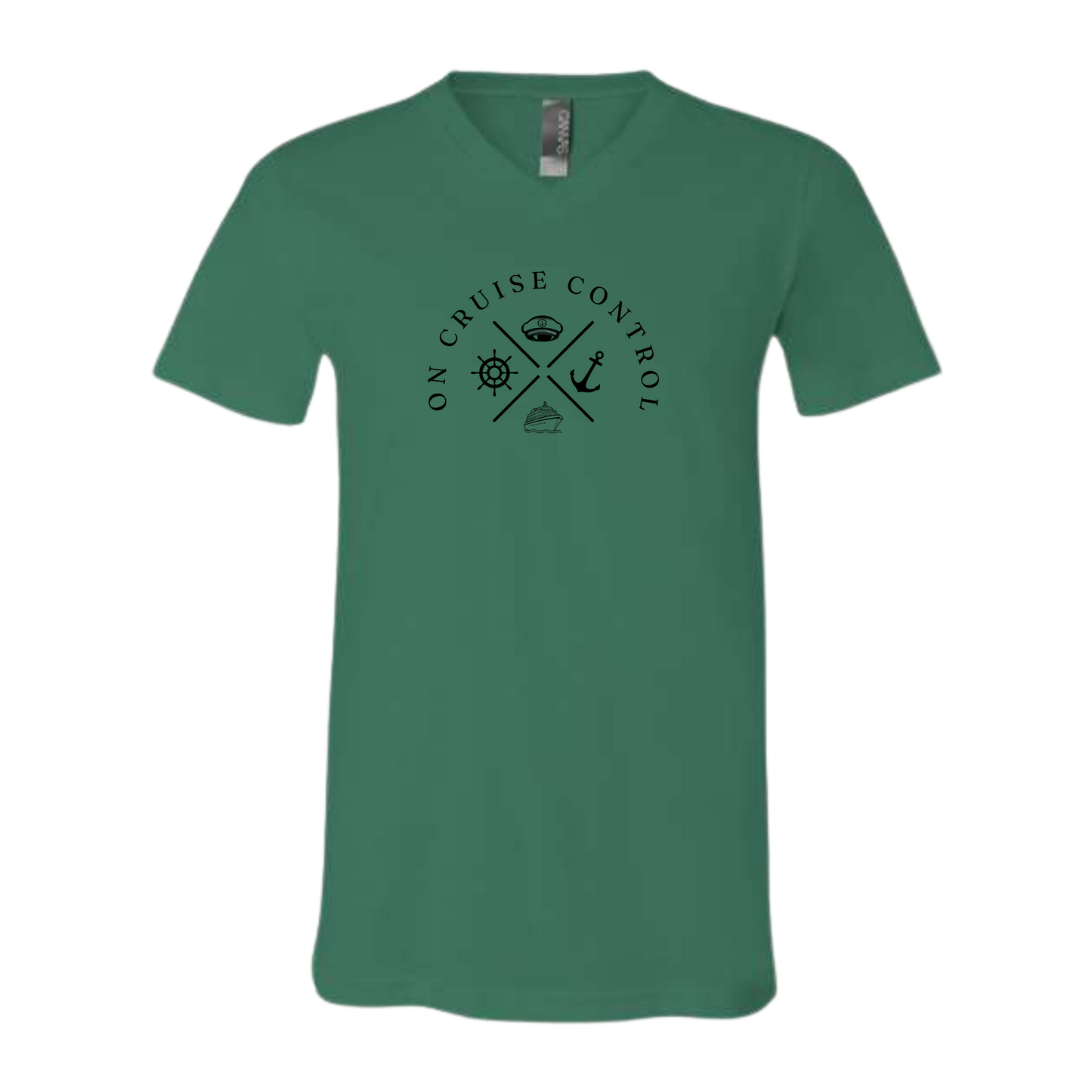 On Cruise Control - Bella+Canvas - Unisex V-Neck - Assorted Colors