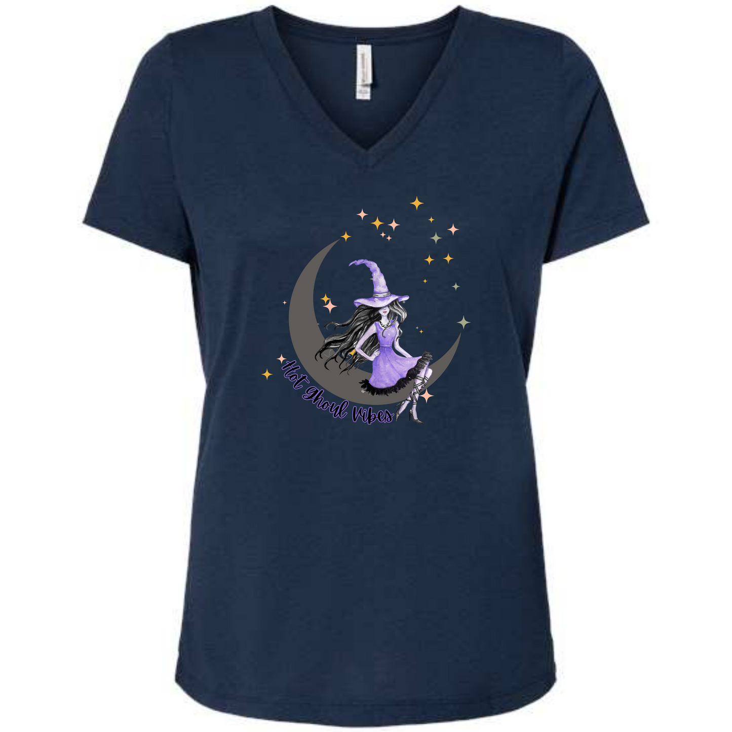 Hot Ghoul Vibes - Women's V-Neck - Assorted Colors