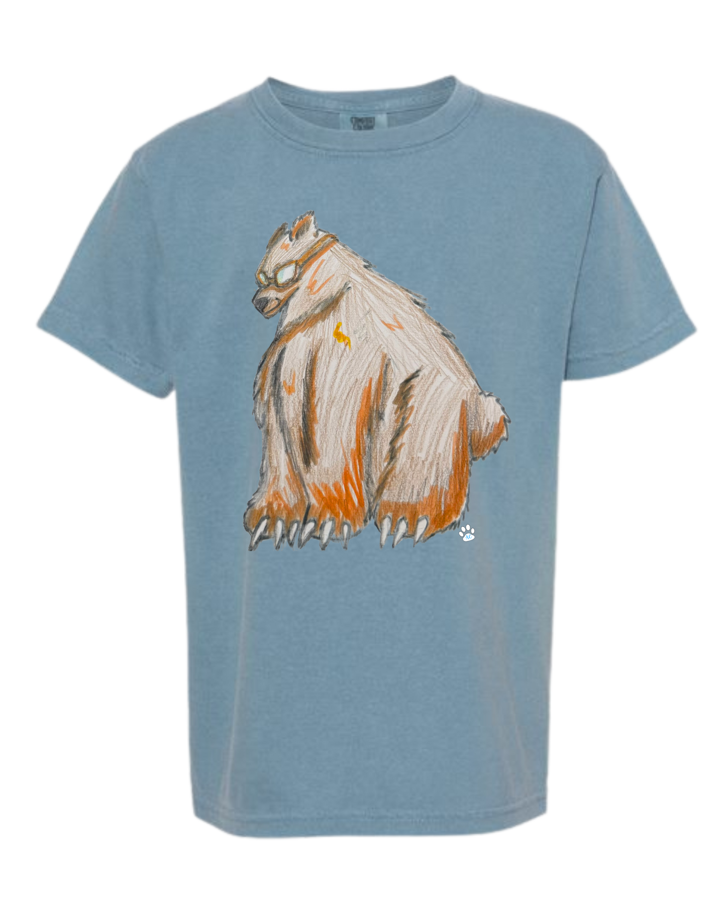 Muscle Bear - Comfort Colors - Heavyweight Youth Tee - Neutral Colors & Blues