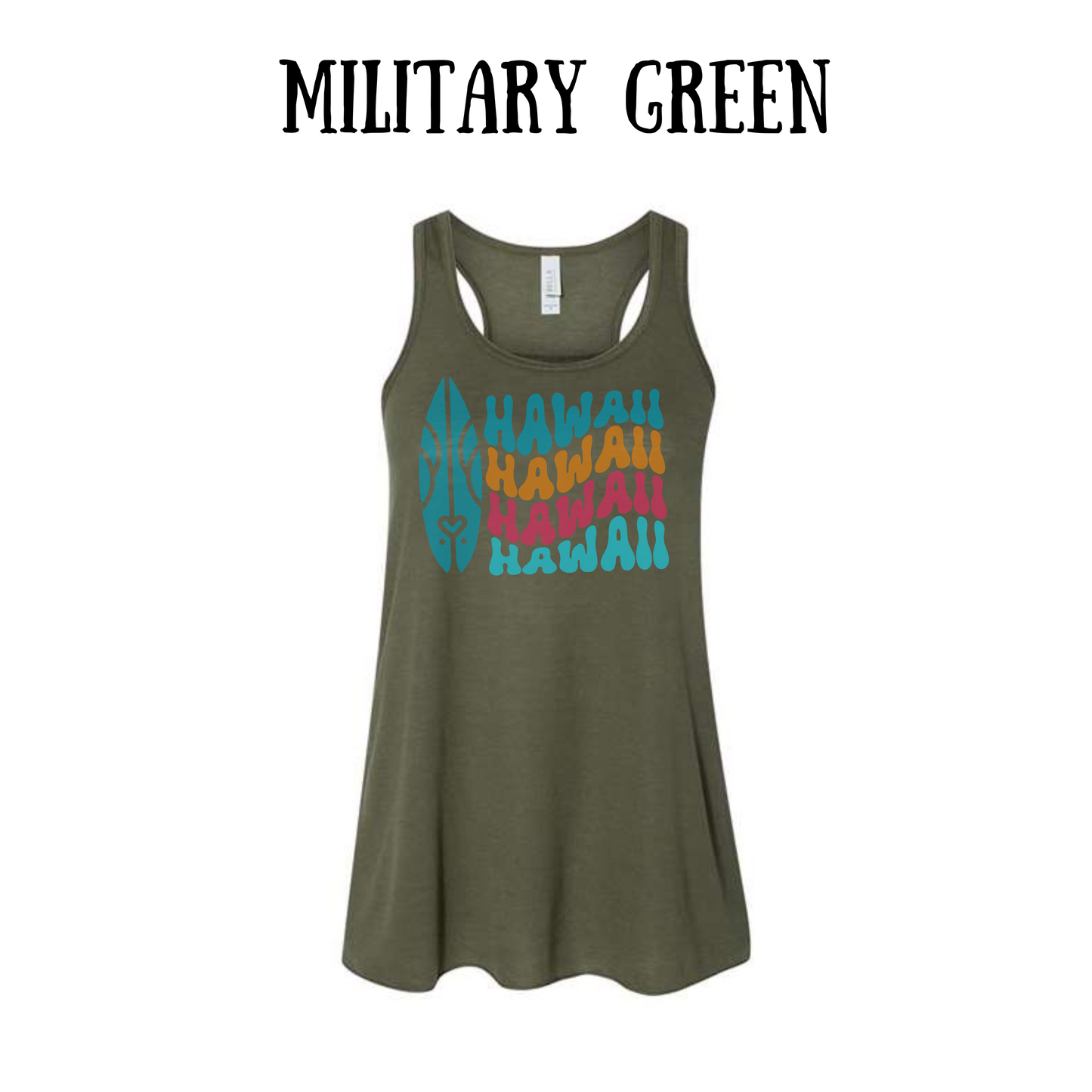 VP - Hawaii - Women's Flowy Racerback Tank